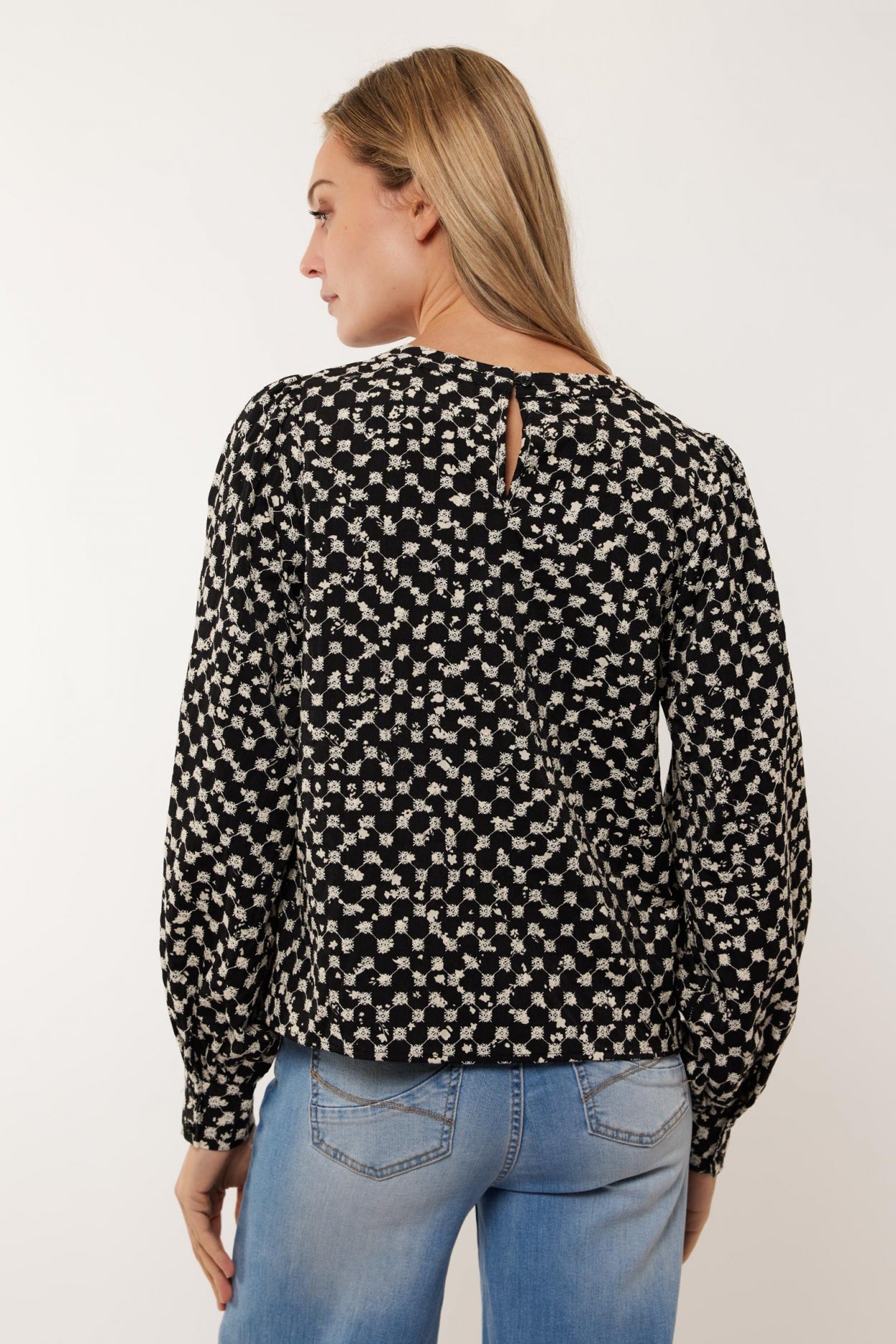 Bani-Oberteil | Schwarz/Offwhite