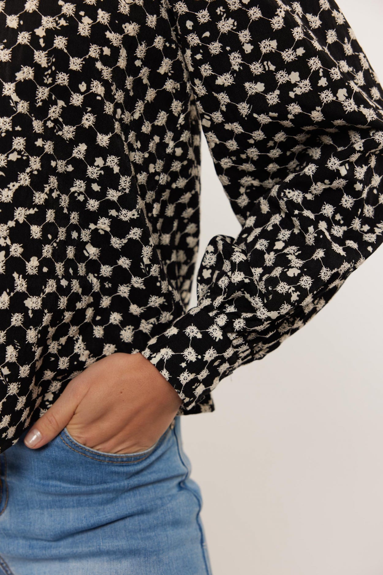 Bani-Oberteil | Schwarz/Offwhite