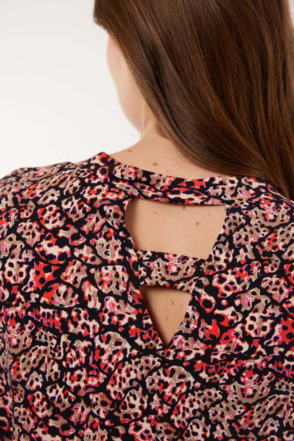 Meyra dress | Black/Poppy