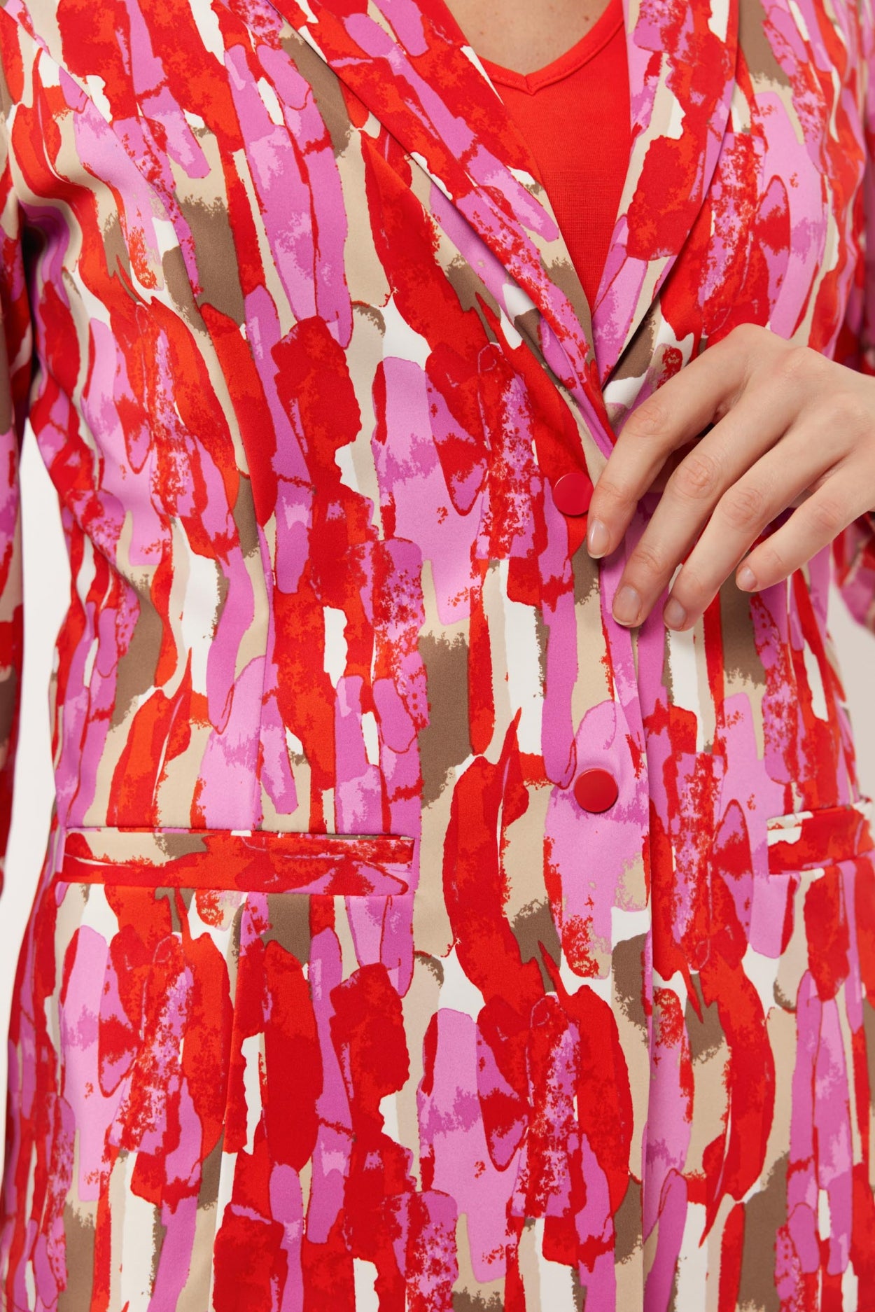 Eliane blazer | Poppy/Super Pink