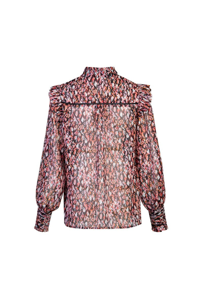 Matthea blouse | Rouge/Black