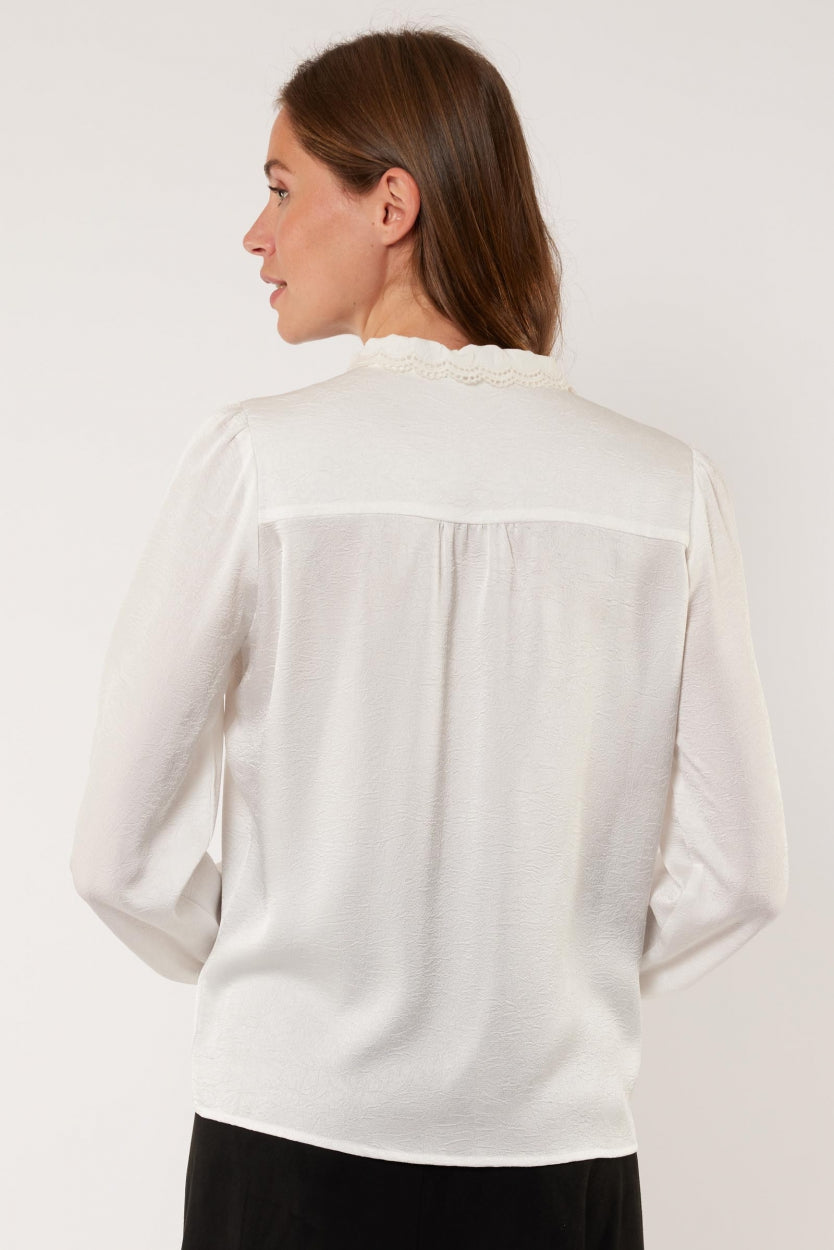 Aileen-Bluse | Cremefarben