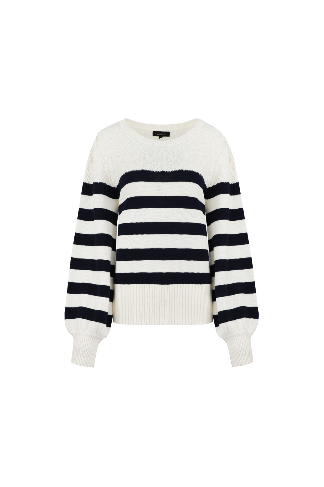 Ellee trui | Ecru/Midnight Blue