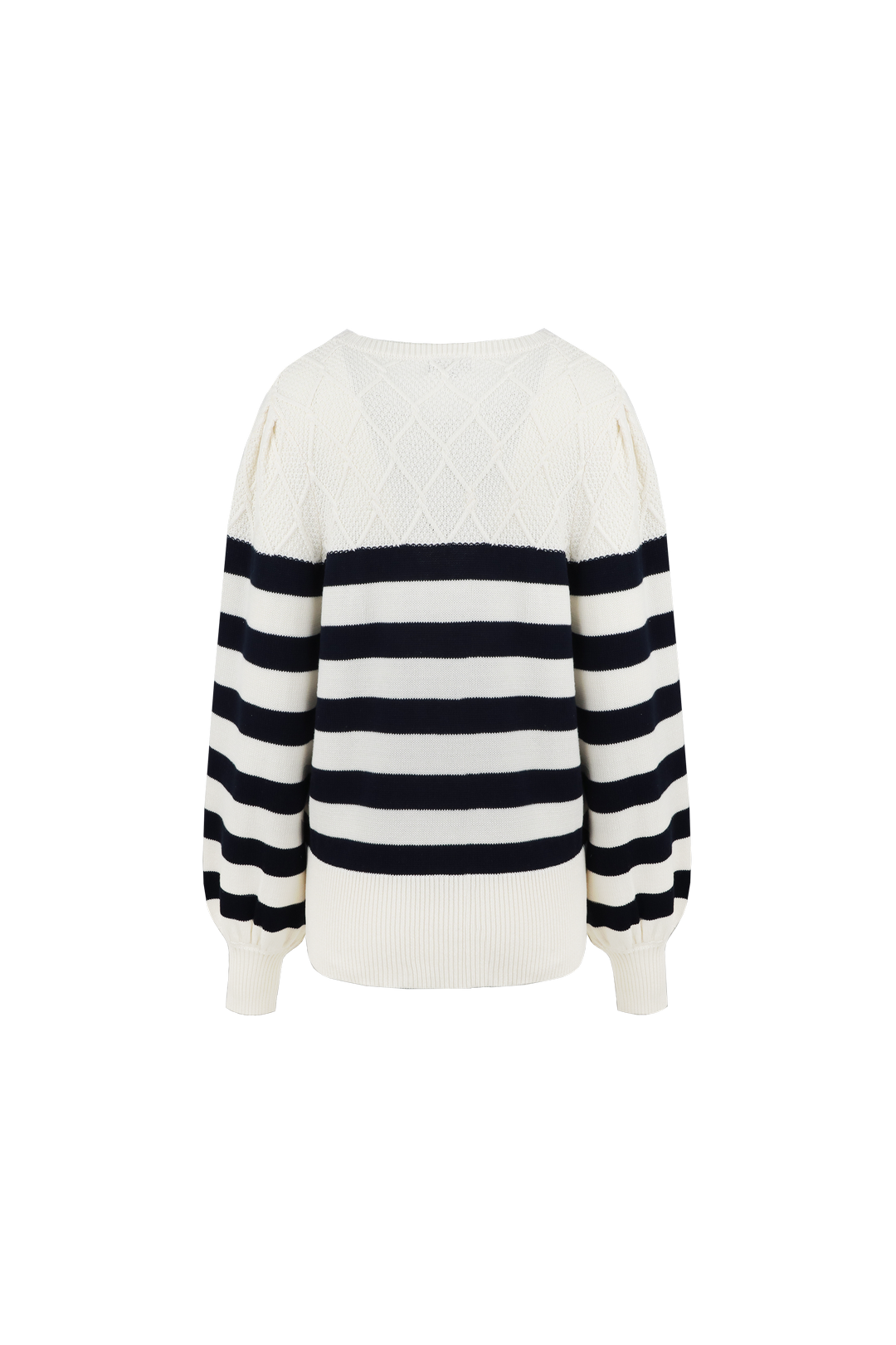 Ellee trui | Ecru/Midnight Blue