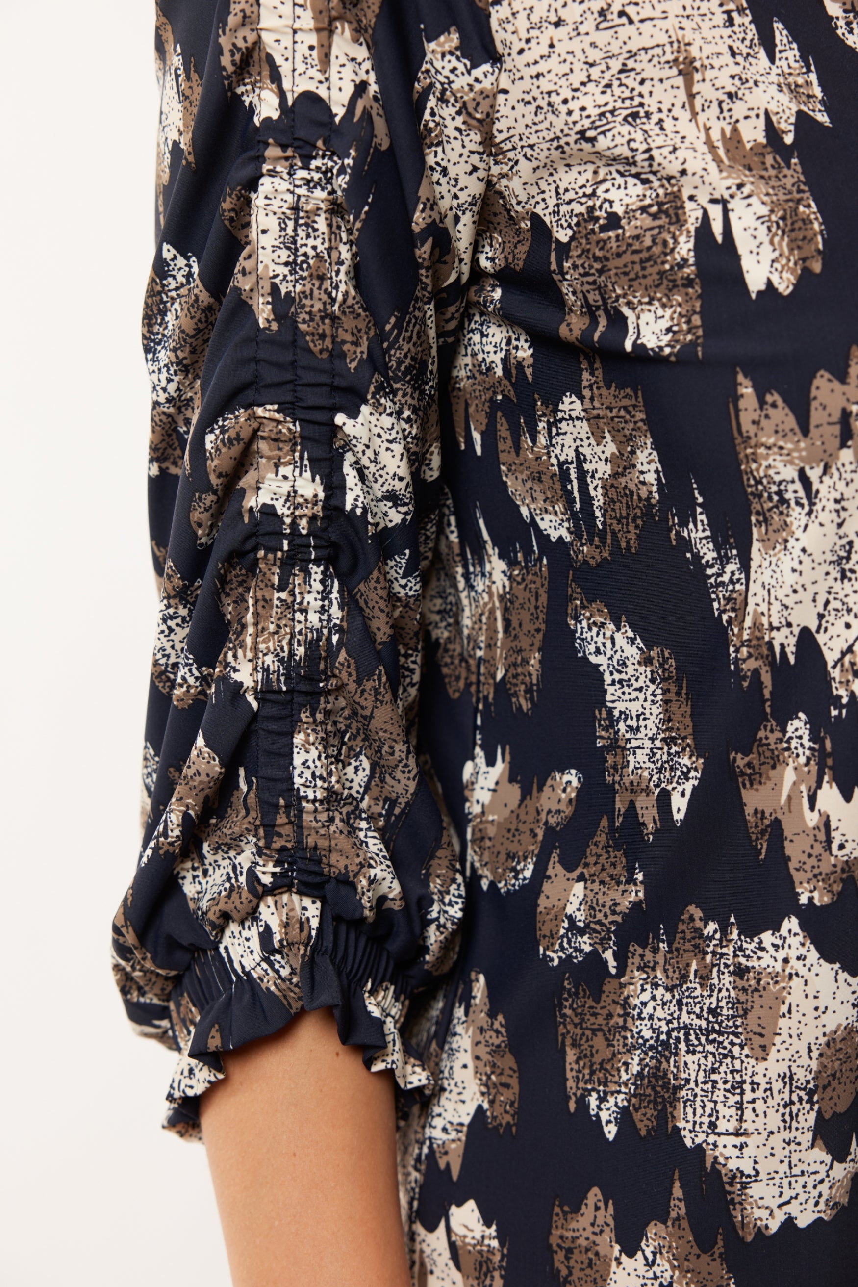 Eda blouse | Midnight Blue/Sand