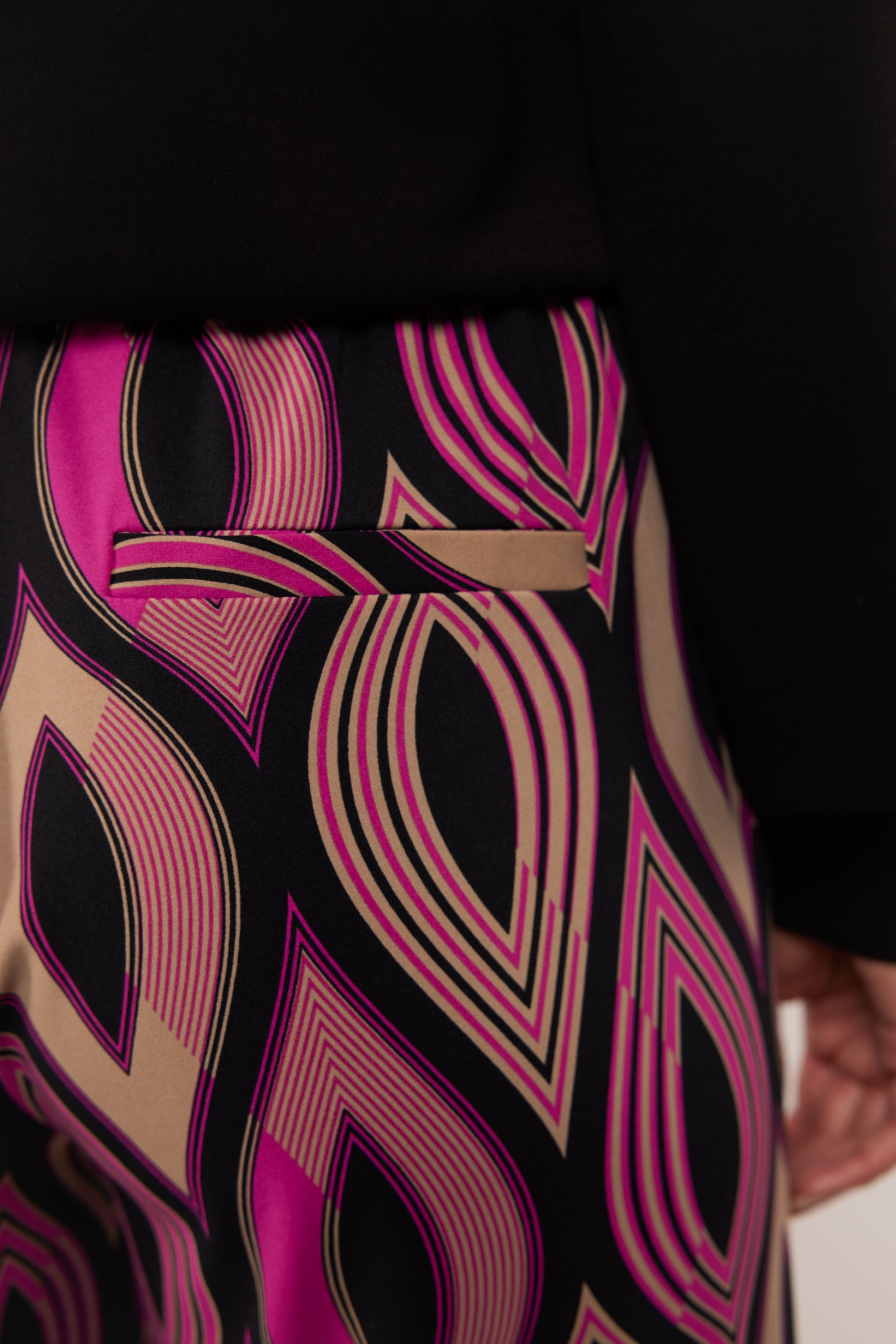 Ena pants | Berry/Black