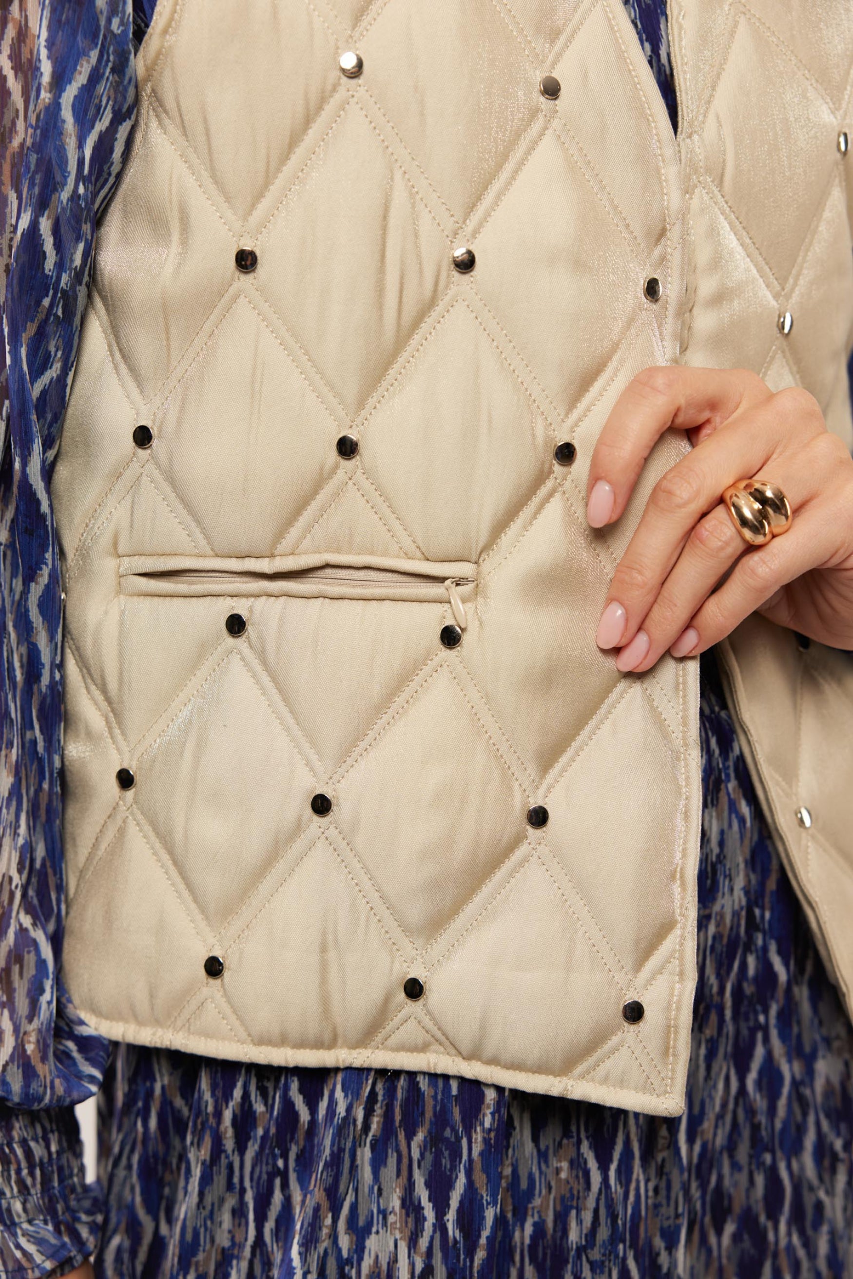 Ellinora vest | Sand