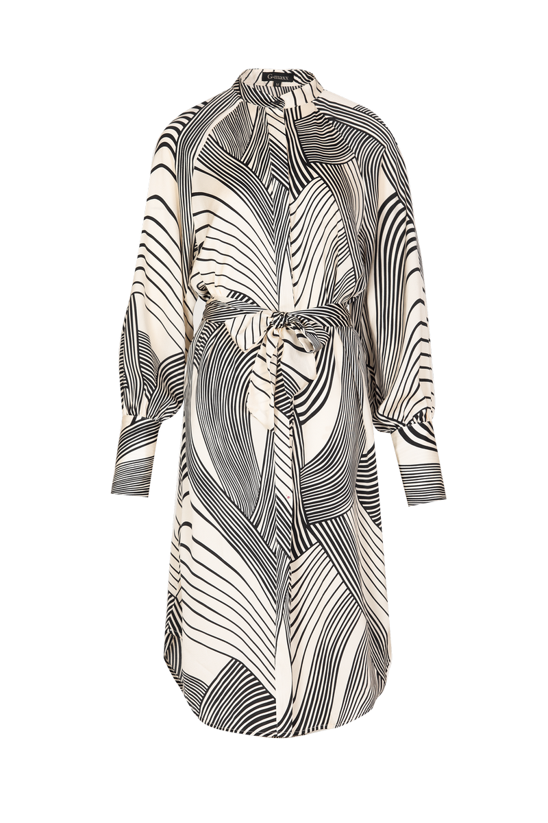 Baylee jurk | Sand/Black