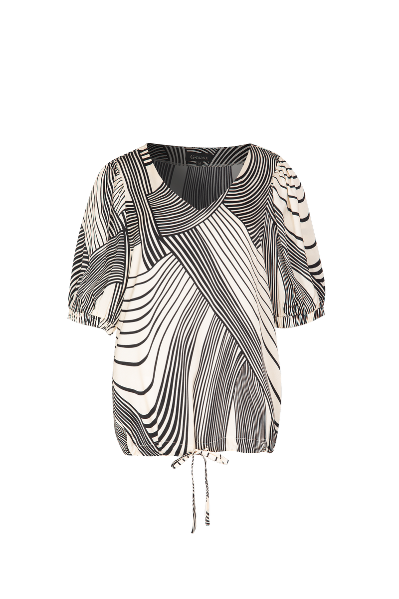 Beau Oberteil | Sand/Schwarz