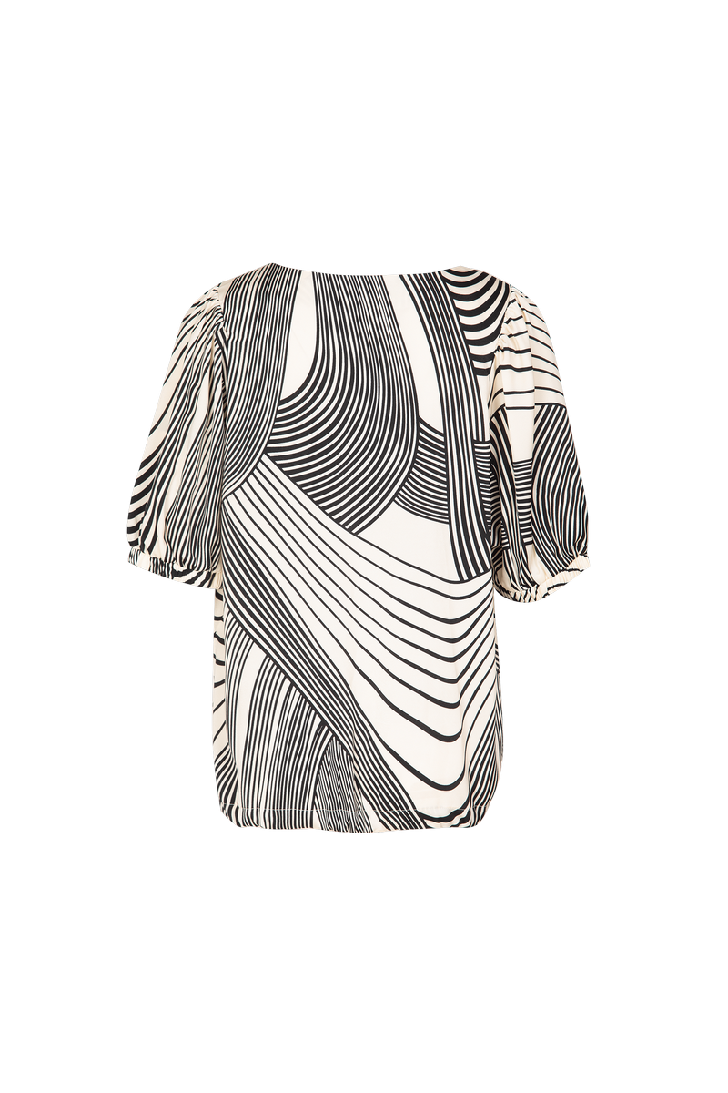 Beau Oberteil | Sand/Schwarz