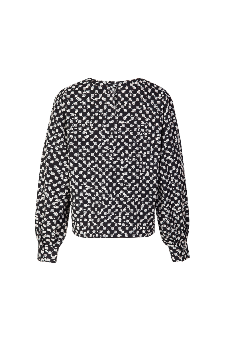 Bani-Oberteil | Schwarz/Offwhite