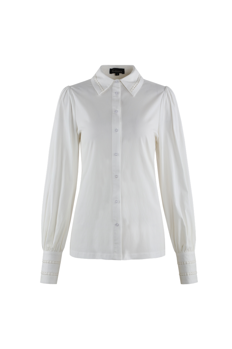 Gwynne-Bluse | Cremefarben