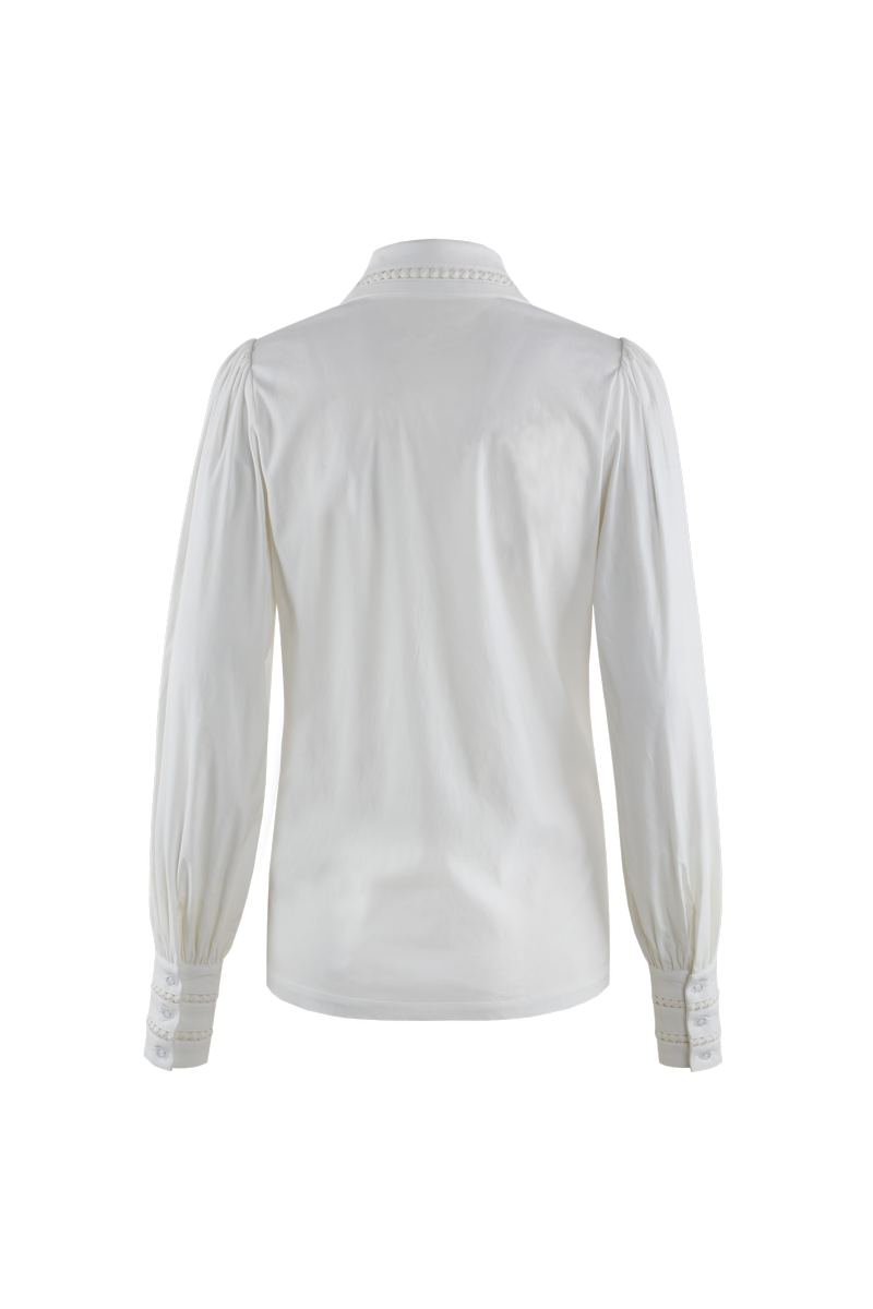 Gwynne-Bluse | Cremefarben