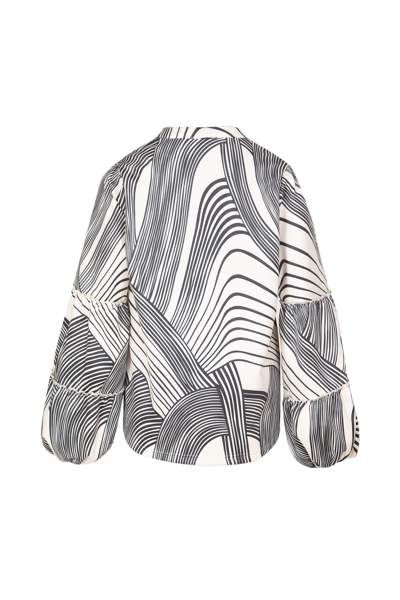 Aimy blouse | Sand/Black