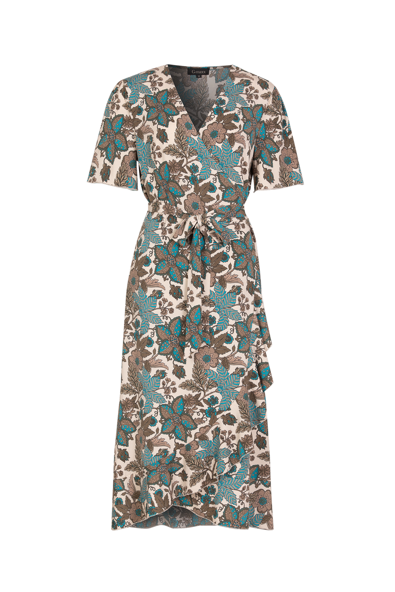 Anastasia dress | Sand/Bermuda Blue