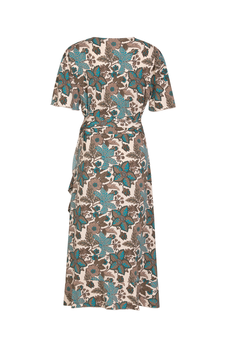 Anastasia dress | Sand/Bermuda Blue