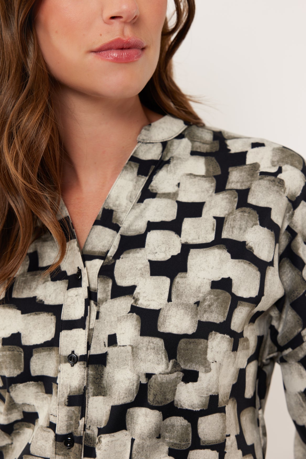 Hayden blouse | Black/Gray