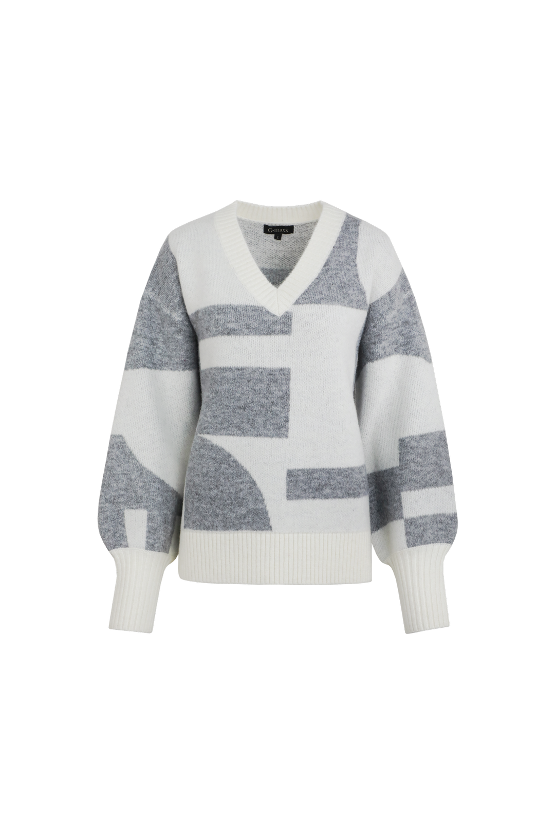 Elzana sweater | Wool White/Gray