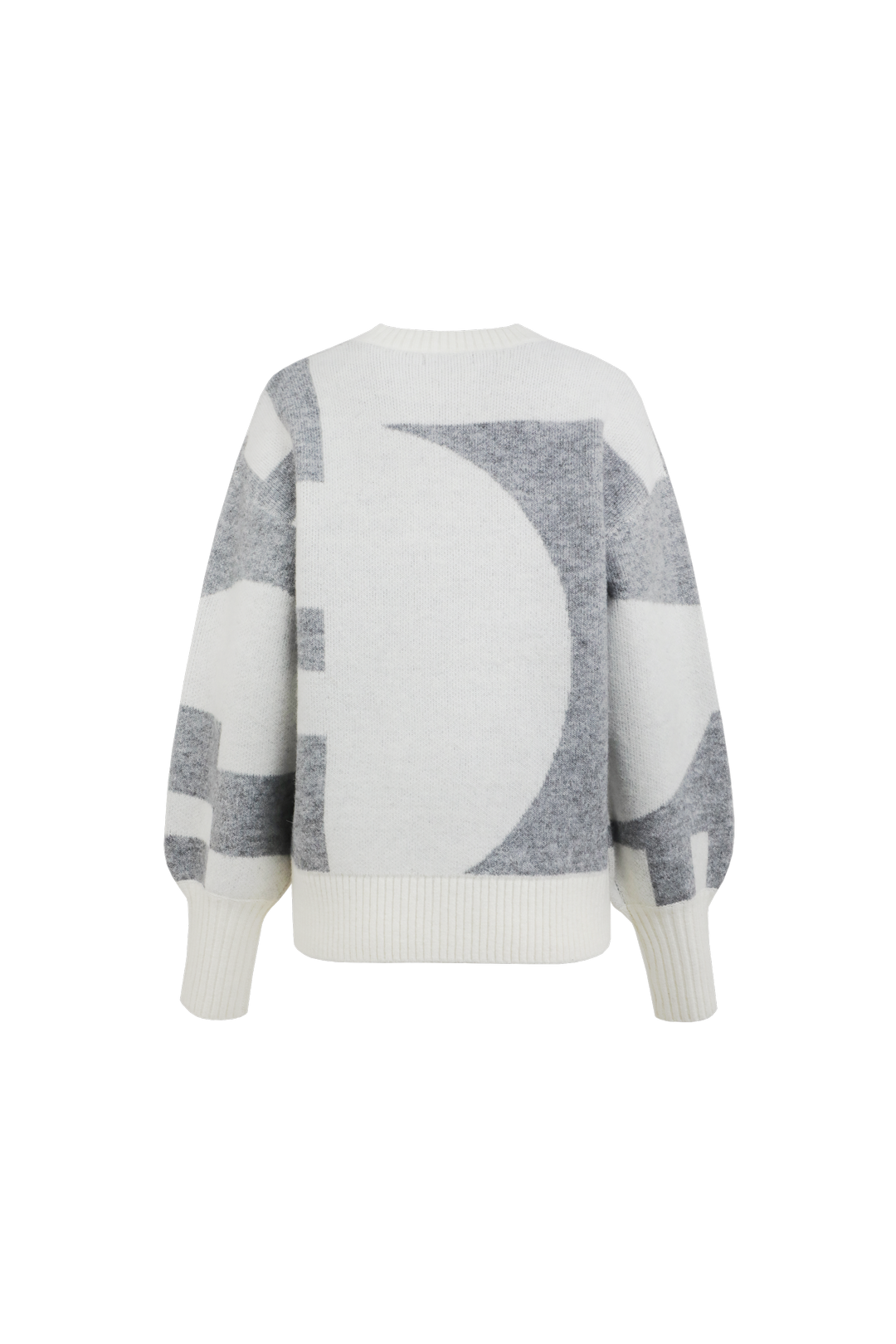 Elzana sweater | Wool White/Gray