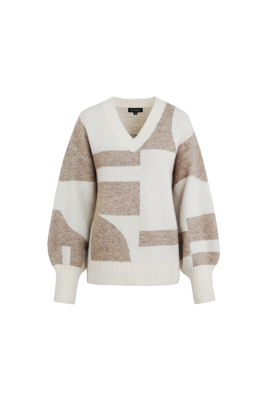 Elzana sweater | Wool White/Sahara