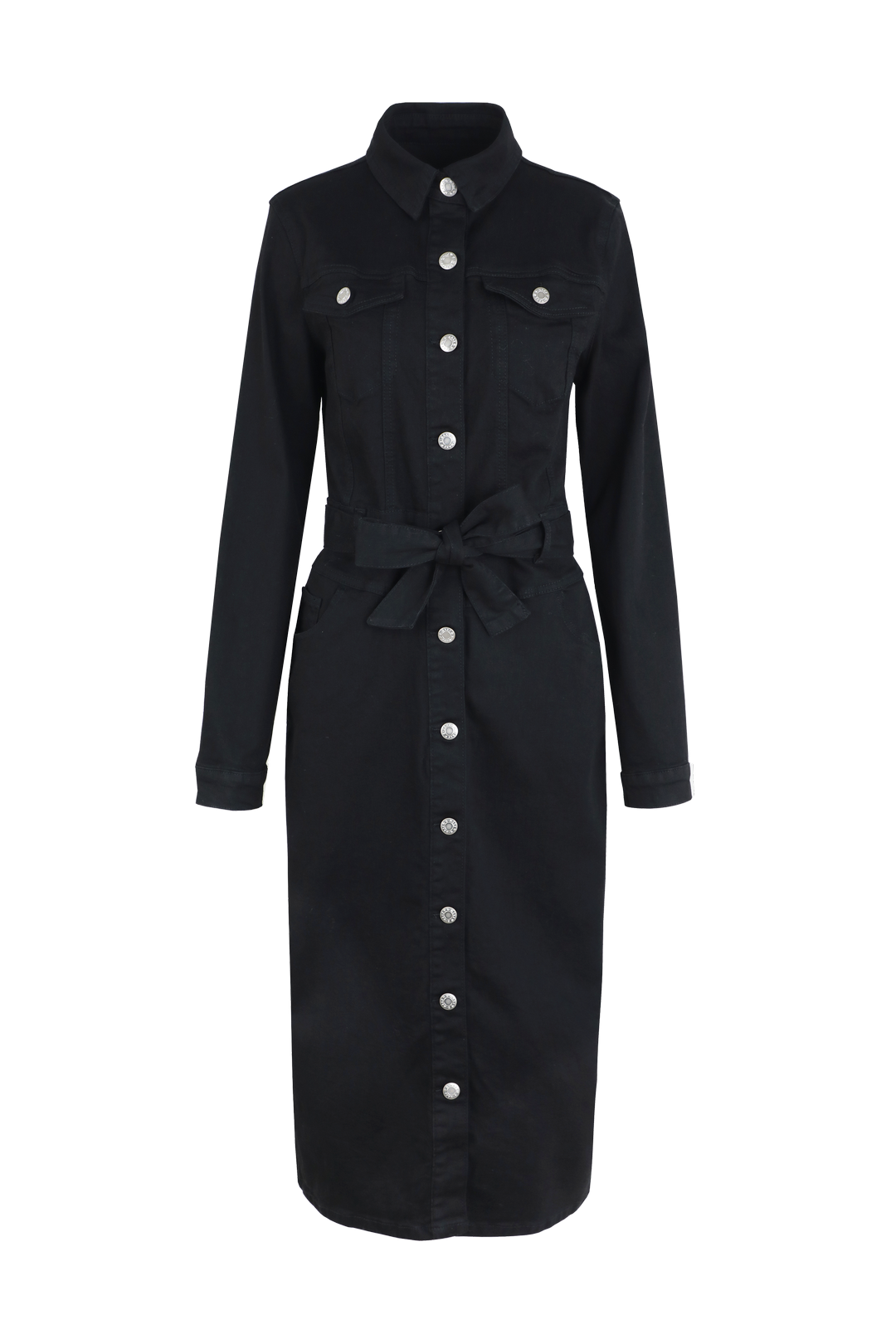 Erina-Kleid | Denim Schwarz