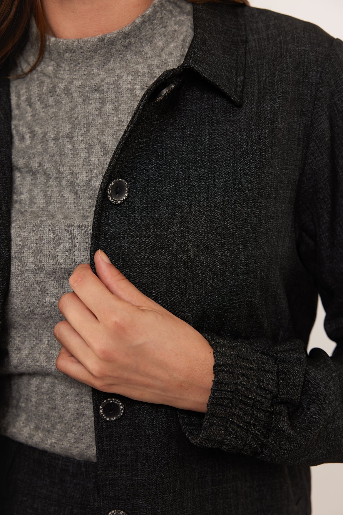 Elve jacket | Black/Dark Gray