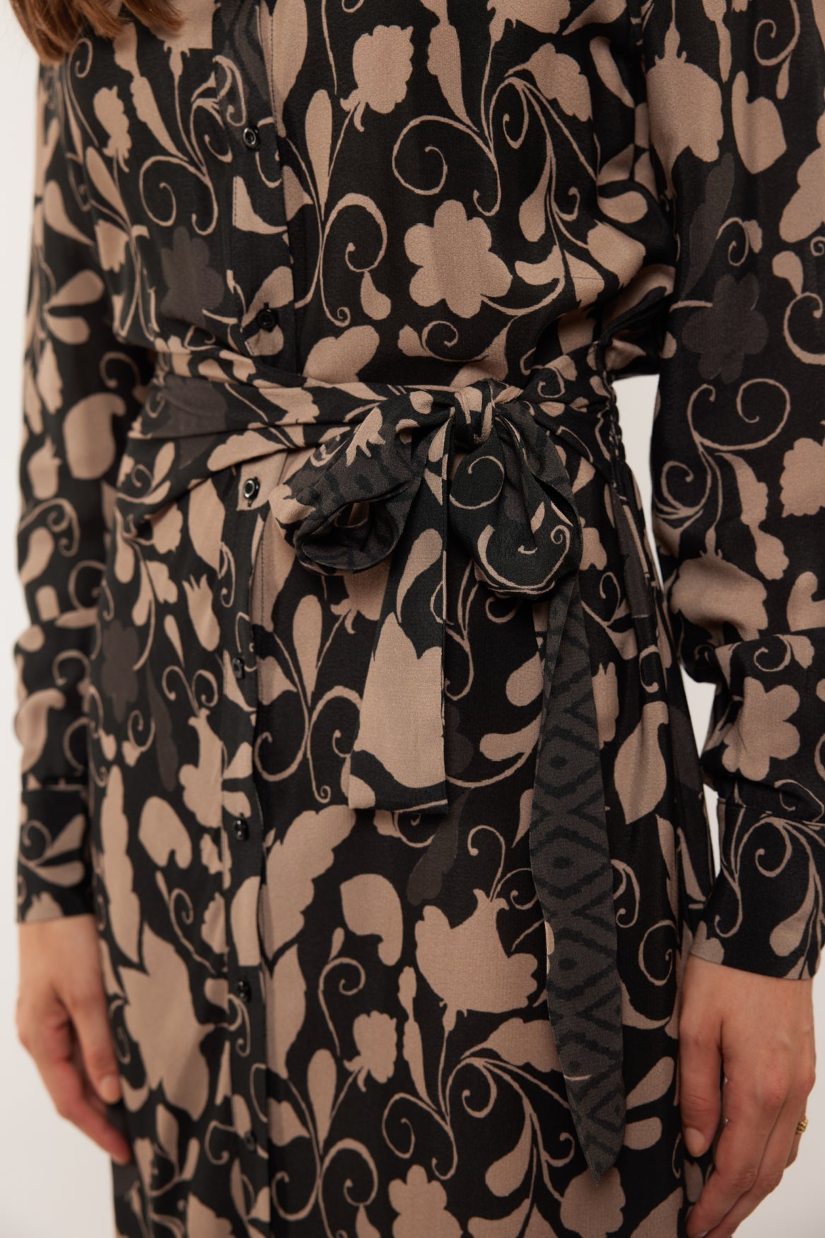 Emer dress | Black/Sahara