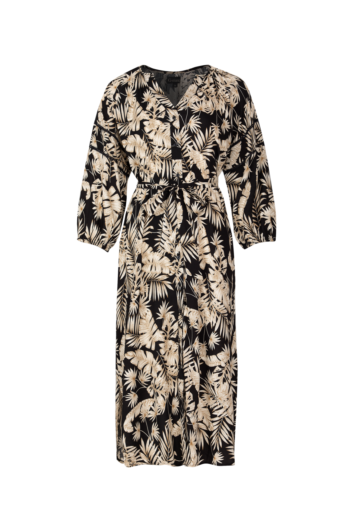 Cindy dress | Black/Saharan