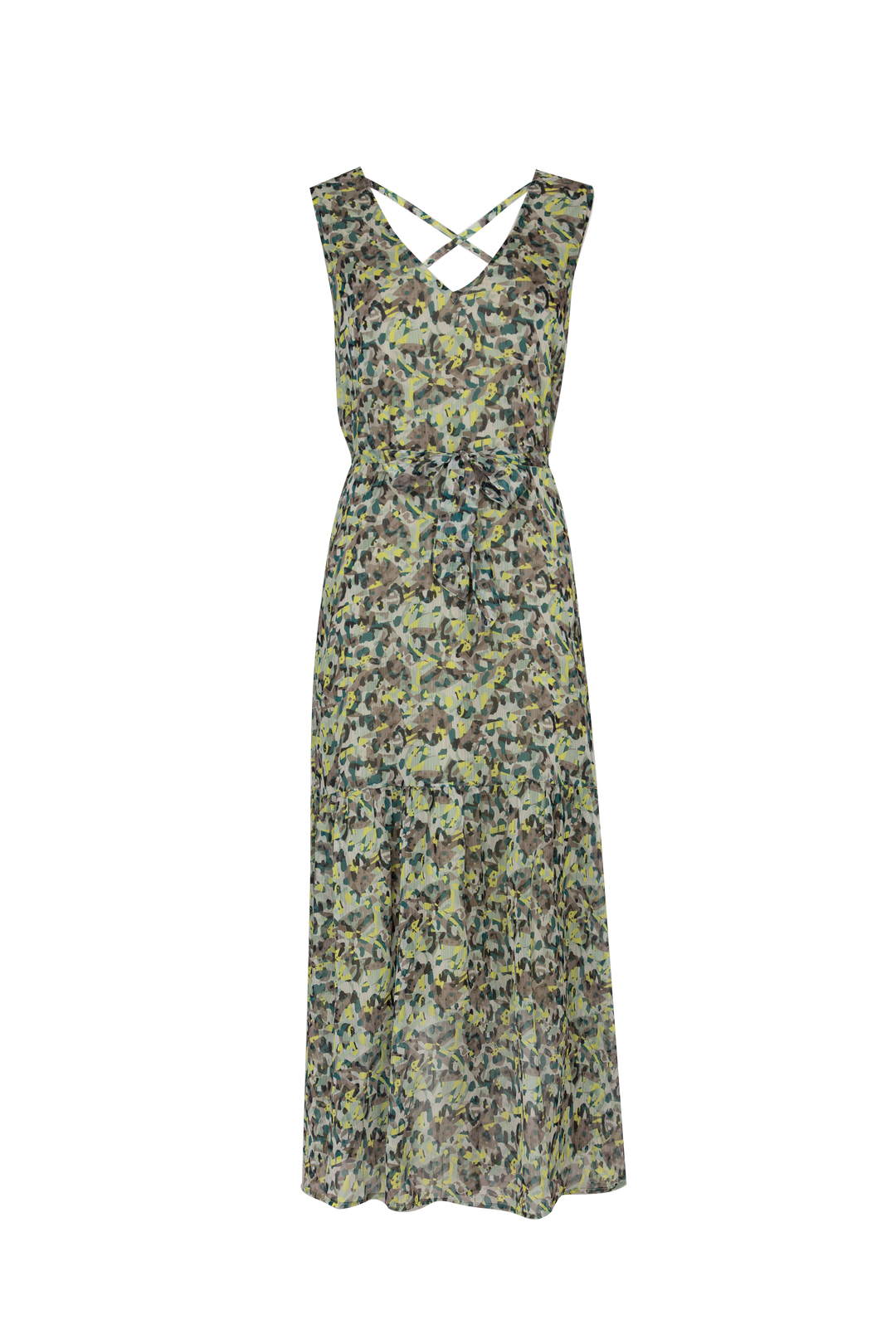 Dilara dress | Sand/Cyber Lime
