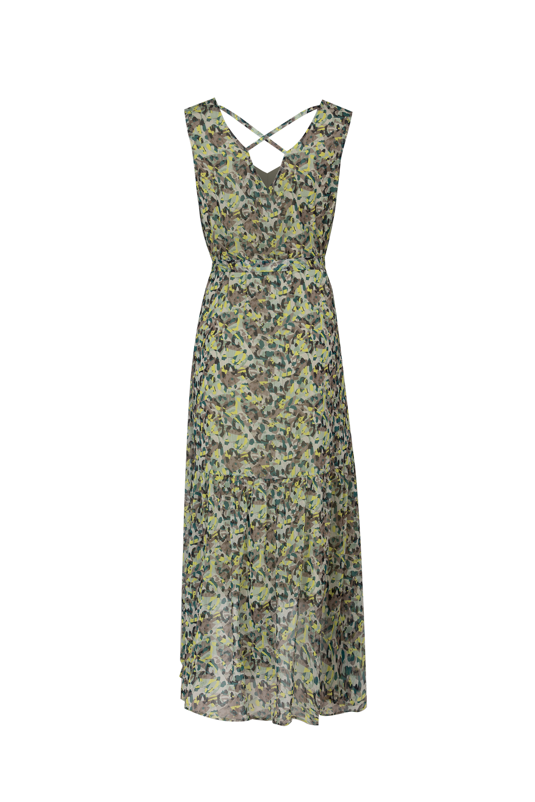 Dilara dress | Sand/Cyber Lime