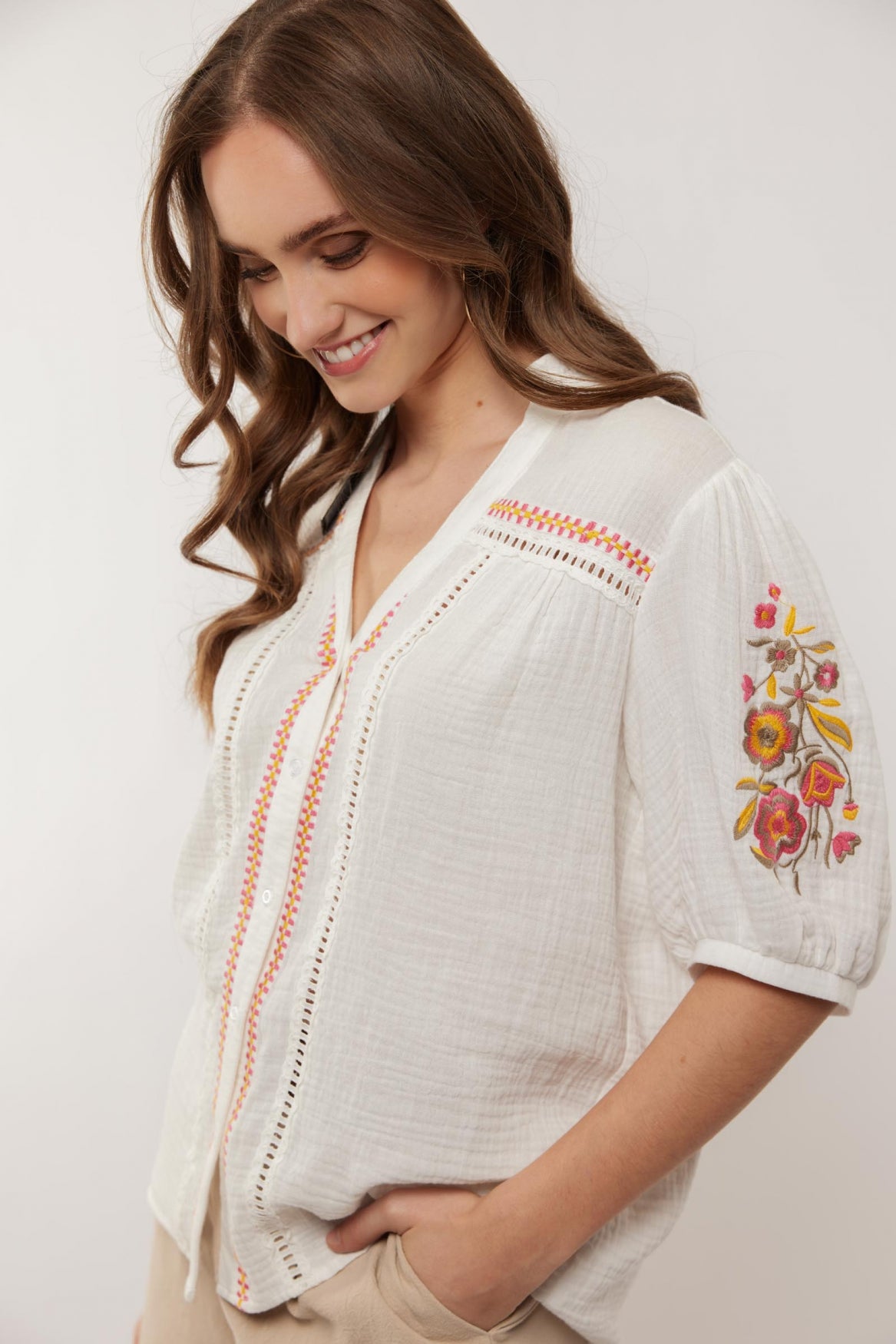 Denise blouse | Offwhite