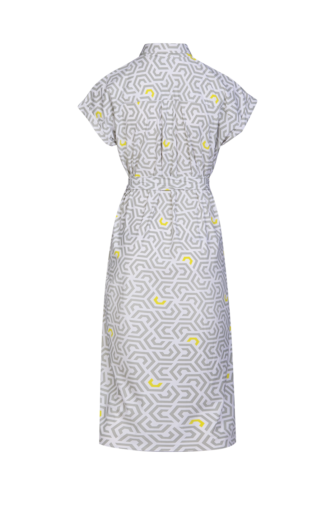 Dayla jurk | Offwhite/Summer Green