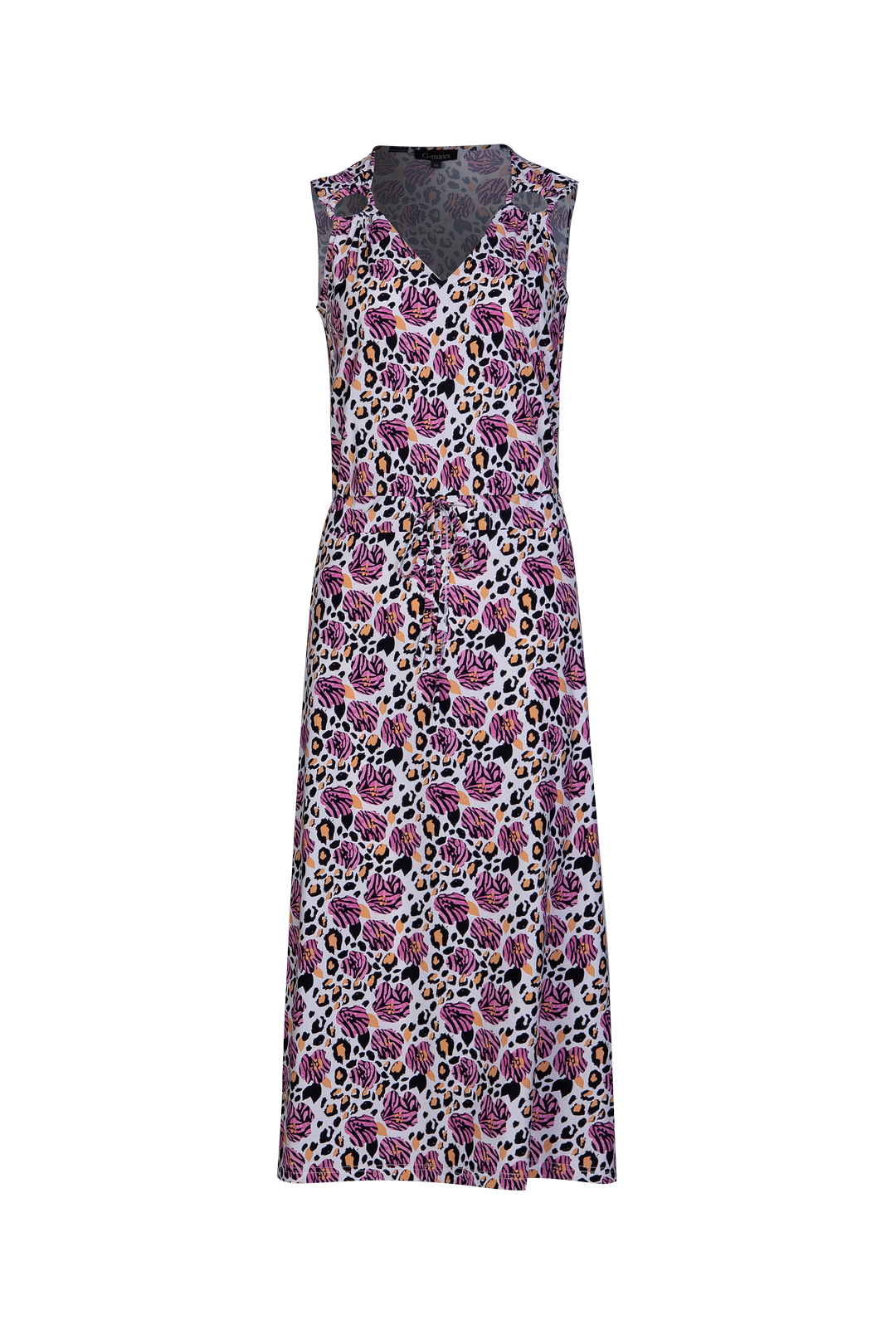 Delphi jurk | Offwhite/Orchid