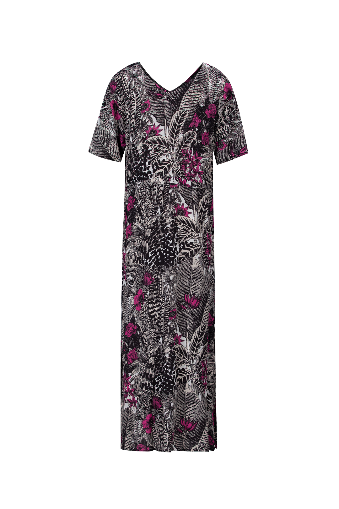 Dina jurk | Black/Orchid