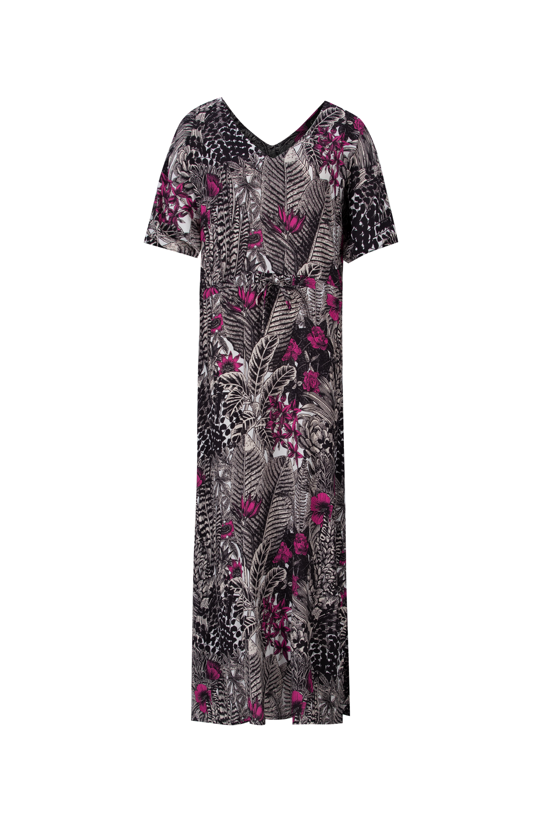 Dina jurk | Black/Orchid