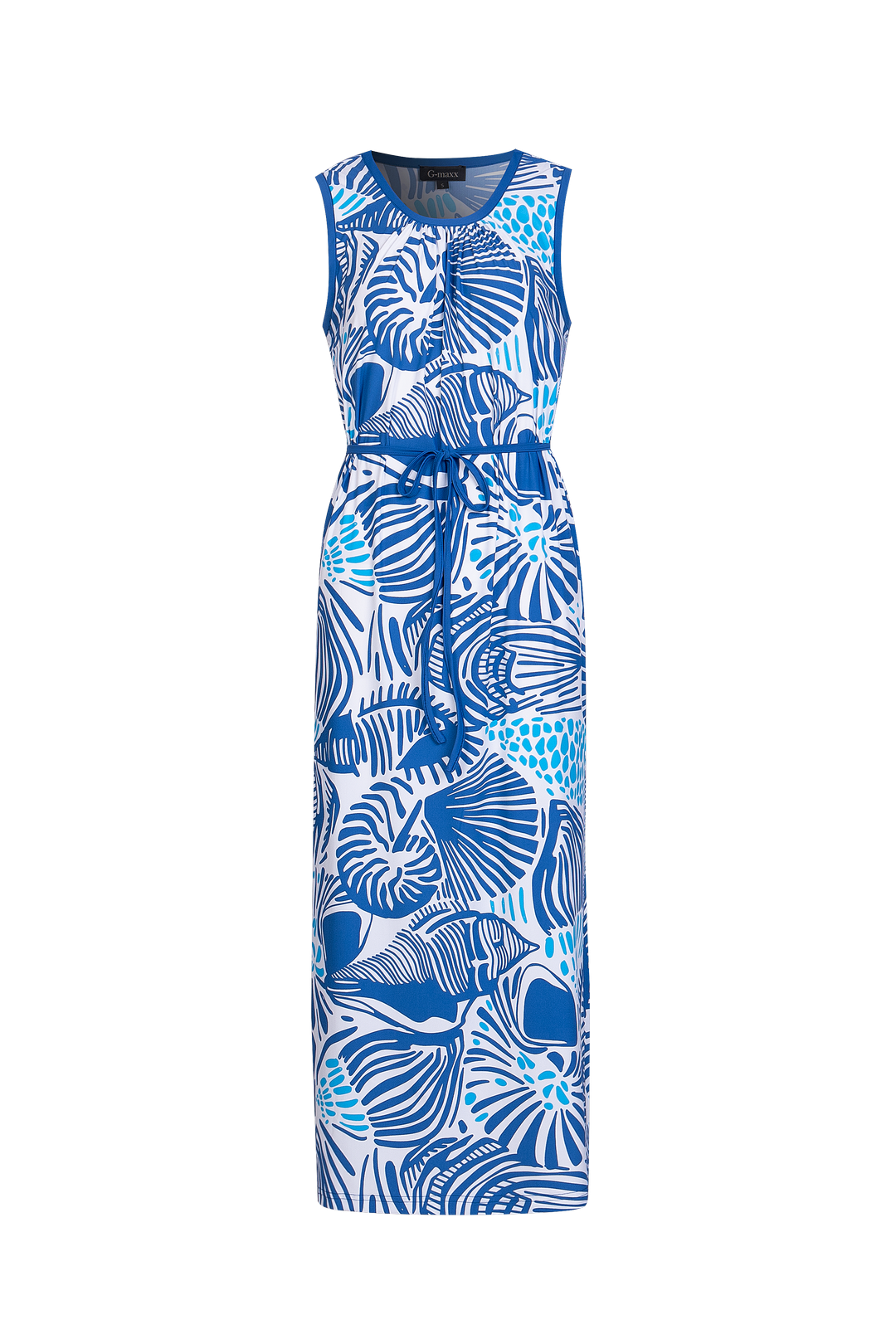 Doutzen dress | Offwhite/Cornflower Blue