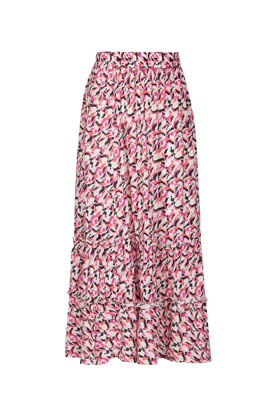 Carrie skirt | Black/Bright Coral