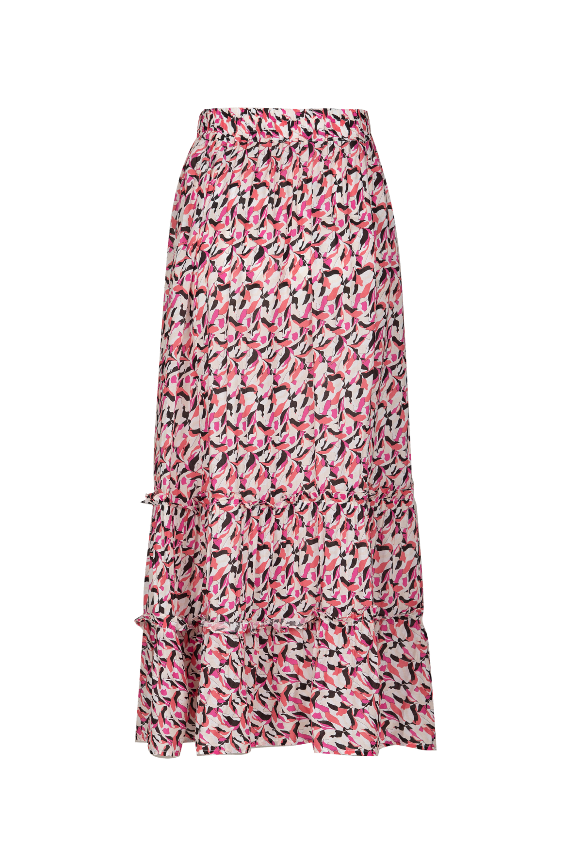 Carrie skirt | Black/Bright Coral