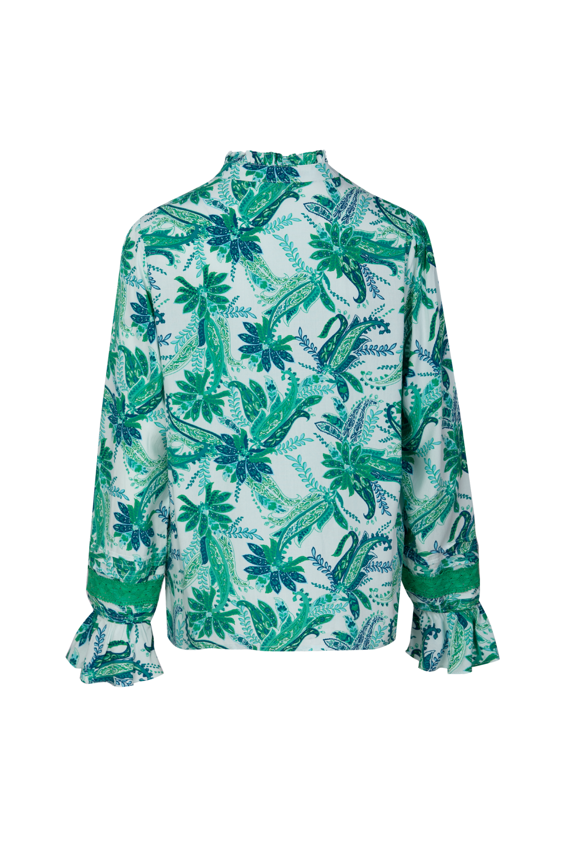 Nynke blouse | Sand/Apple Green