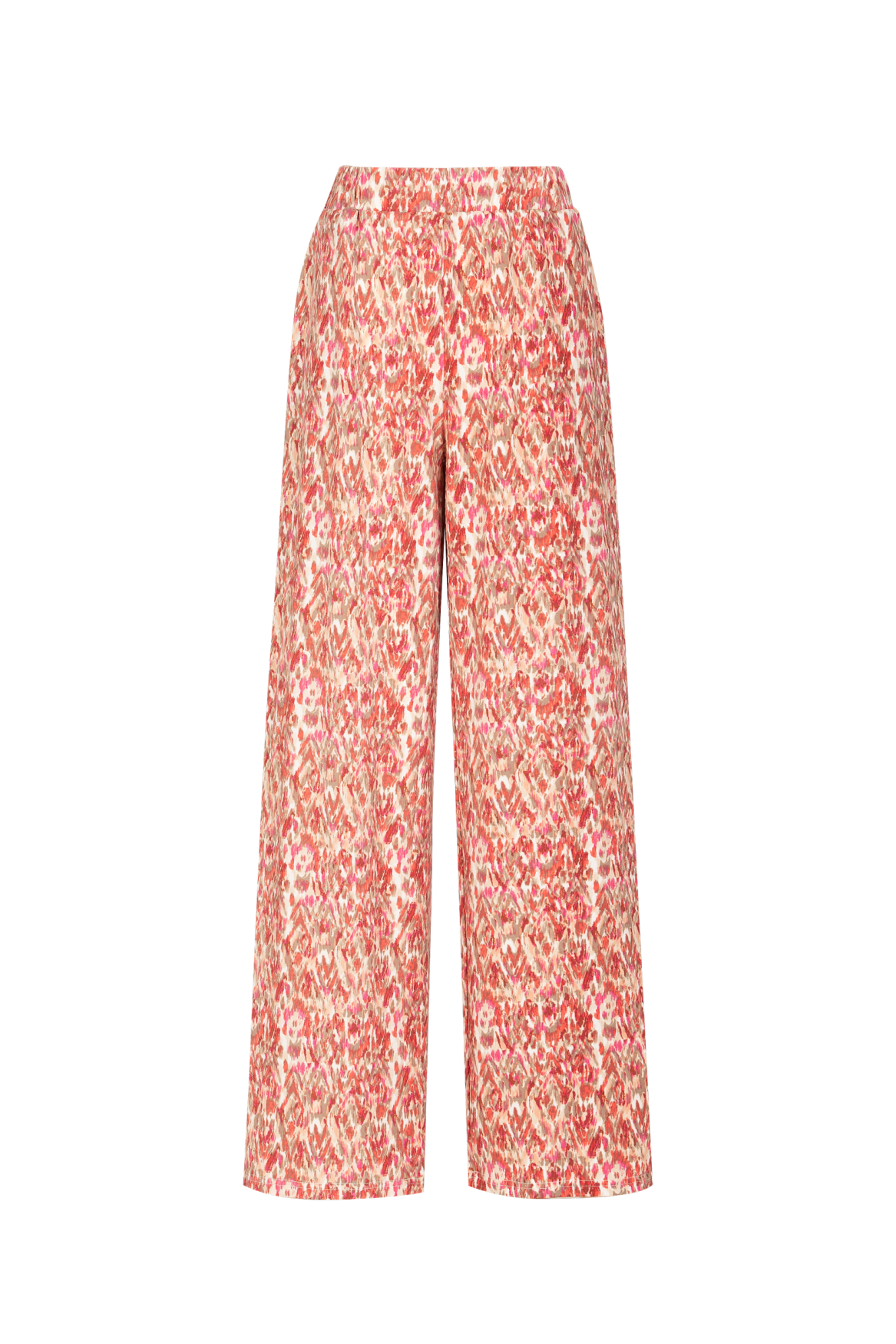 Catie pants | Offwhite/Bright Coral