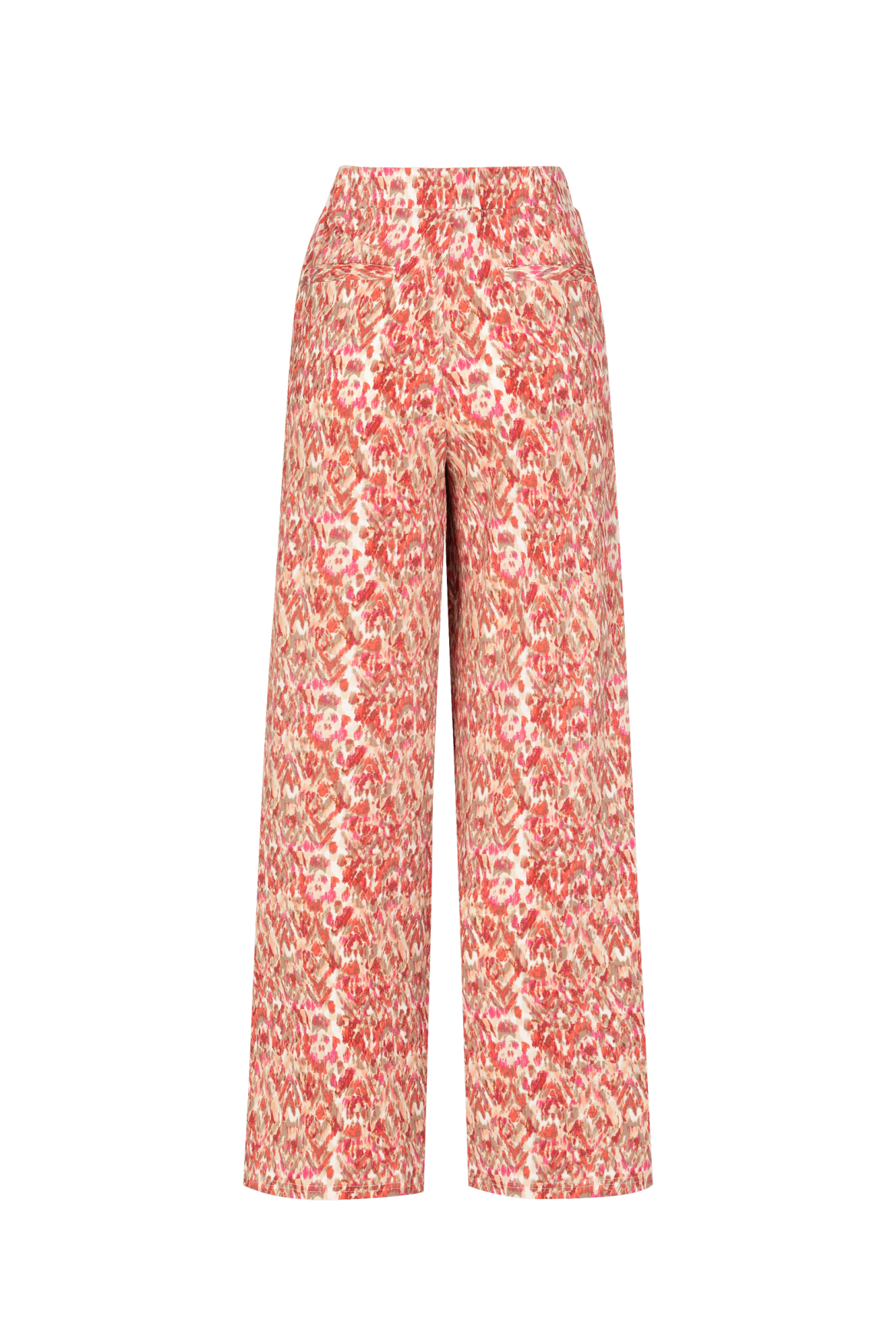 Catie pants | Offwhite/Bright Coral