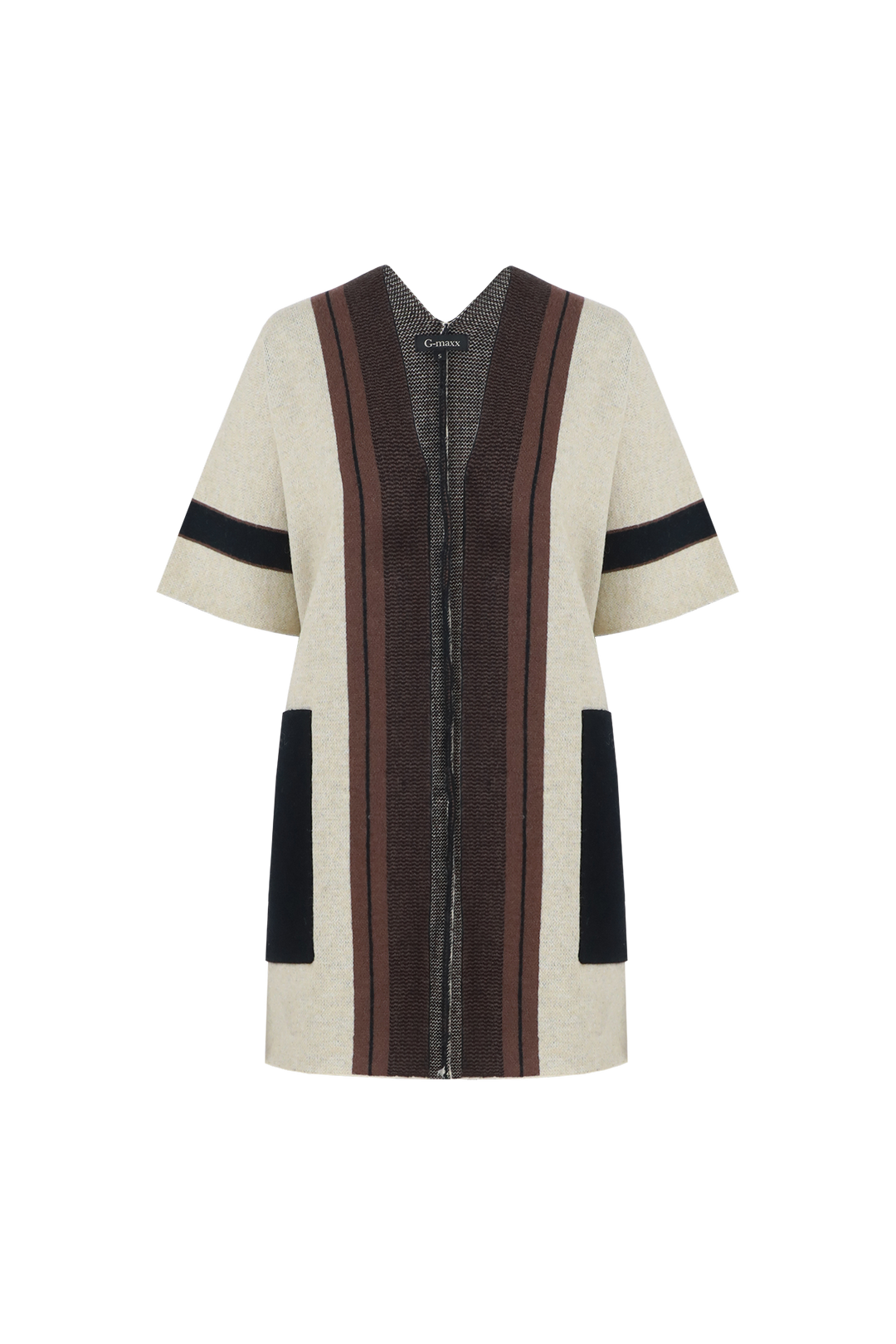 Patti vest | Wood Ash/Black