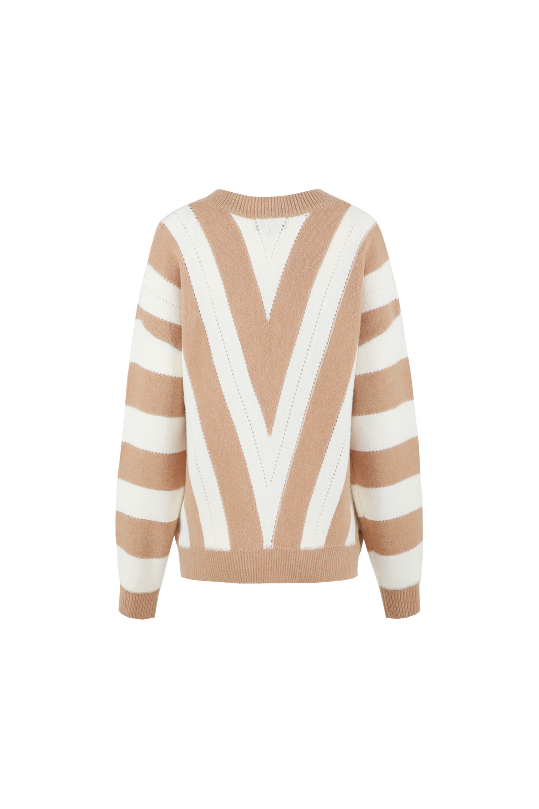 Rekha-Pullover | Offwhite/Eichenbraun