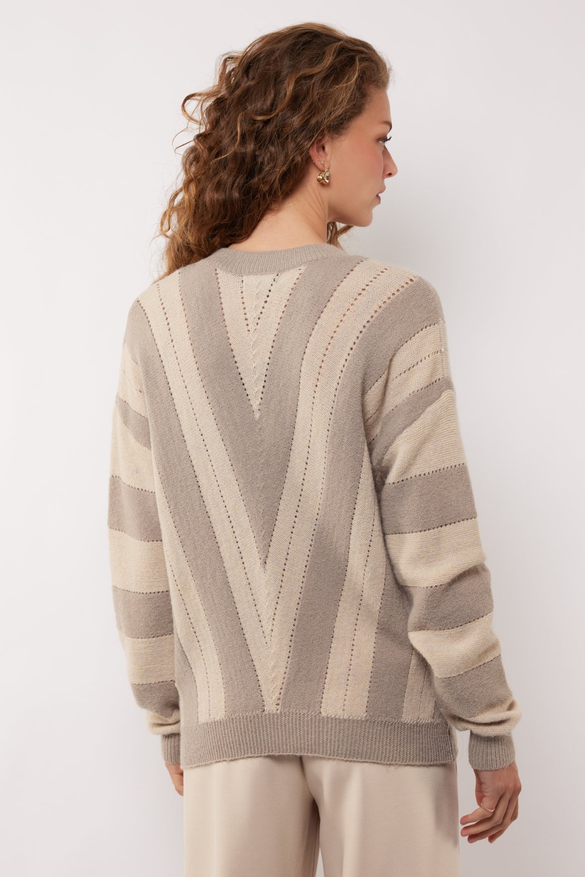 Rekha Pullover | Holzasche/Mondstein
