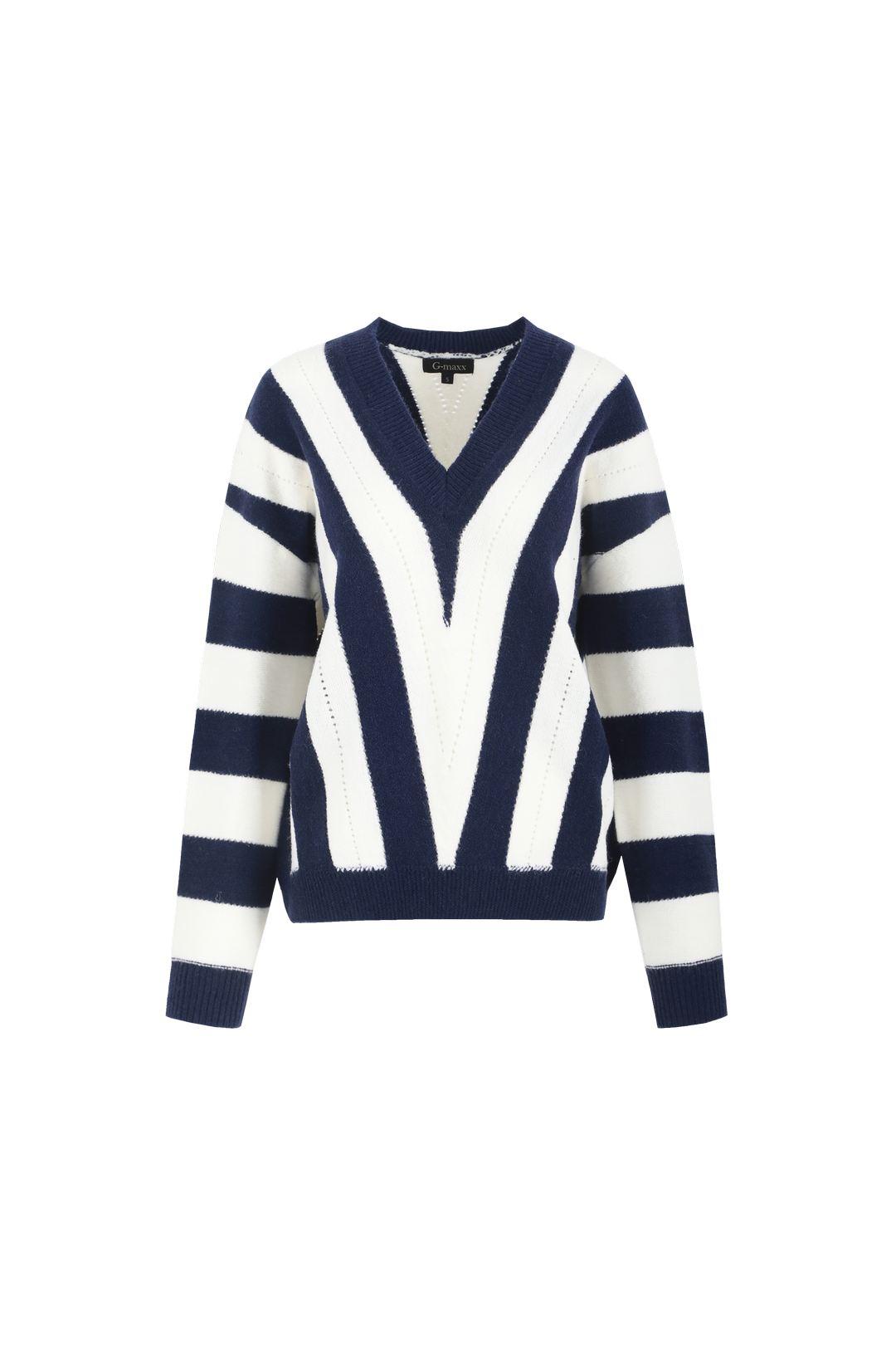 Rekha-Pullover | Eclipse/Offwhite