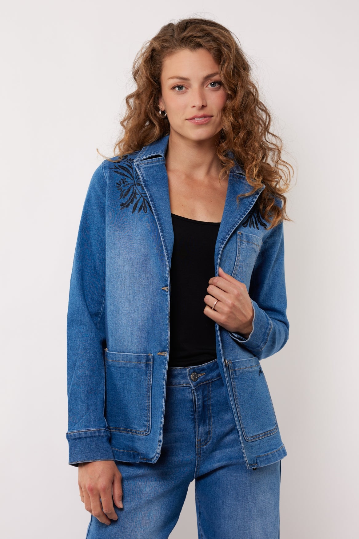 Karlie Blazer | Denim Mittelblau