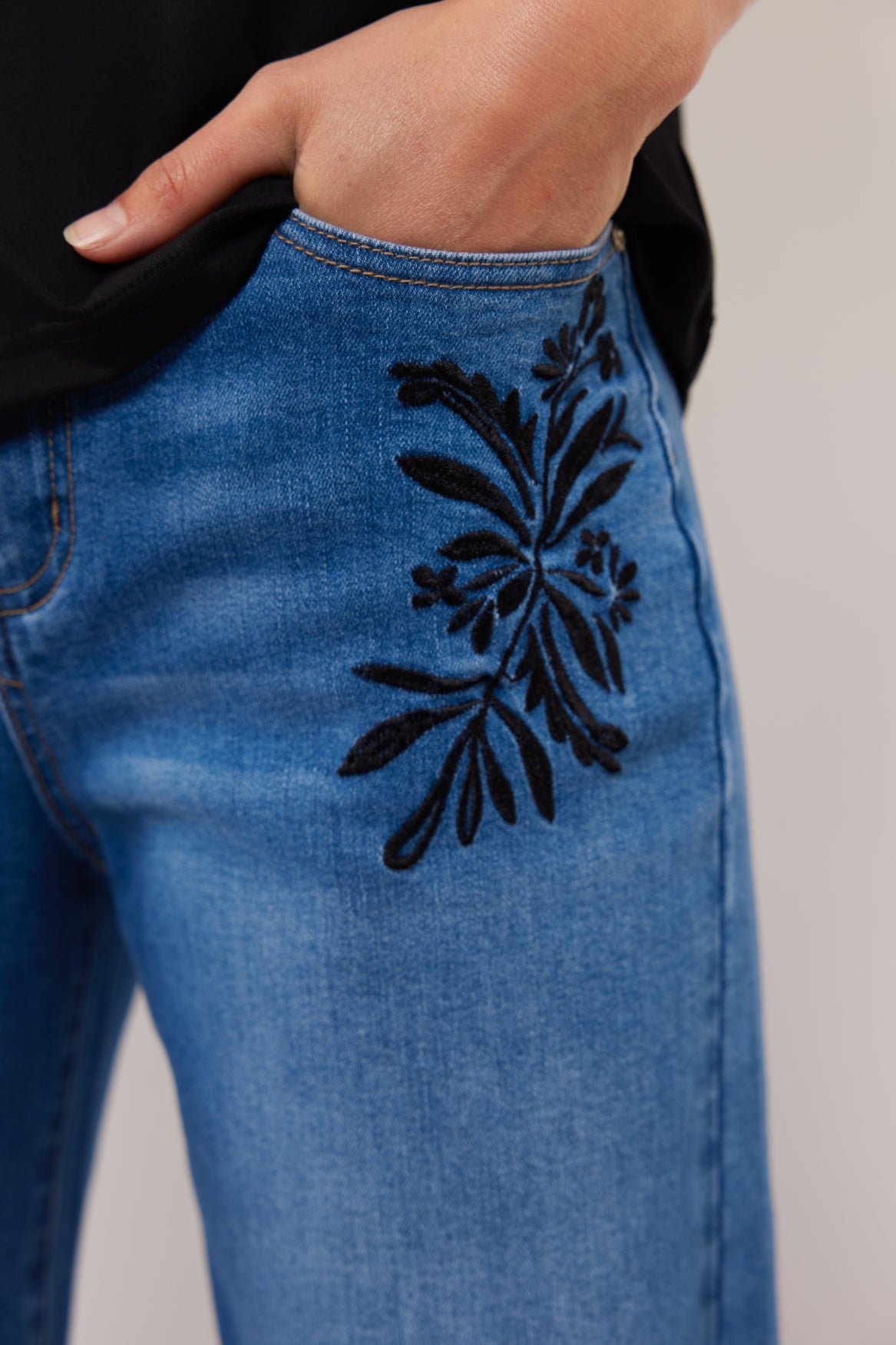 Neona pants | Denim Mid Blue