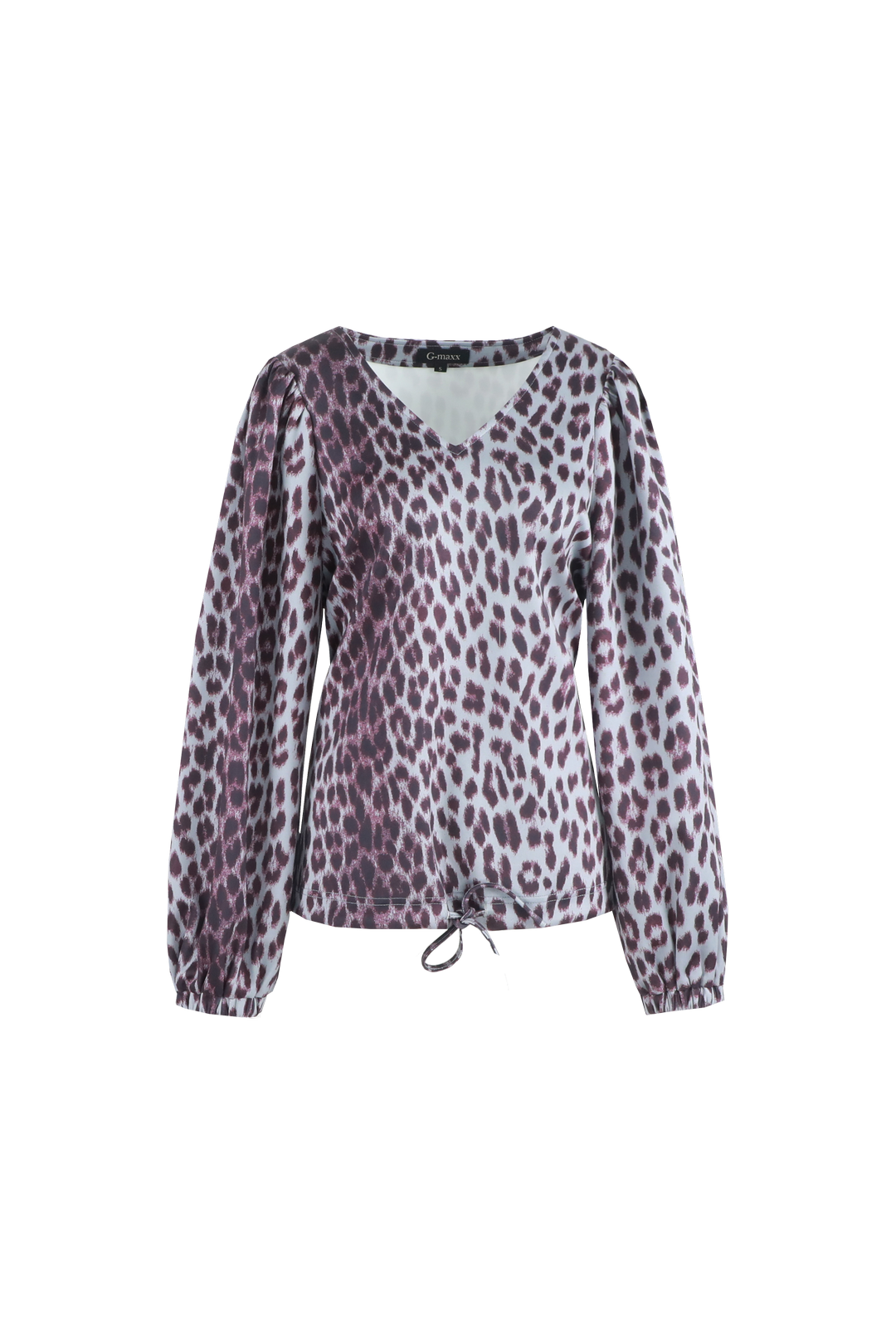 Bilie Top | Grau Melange/Mauve Wein