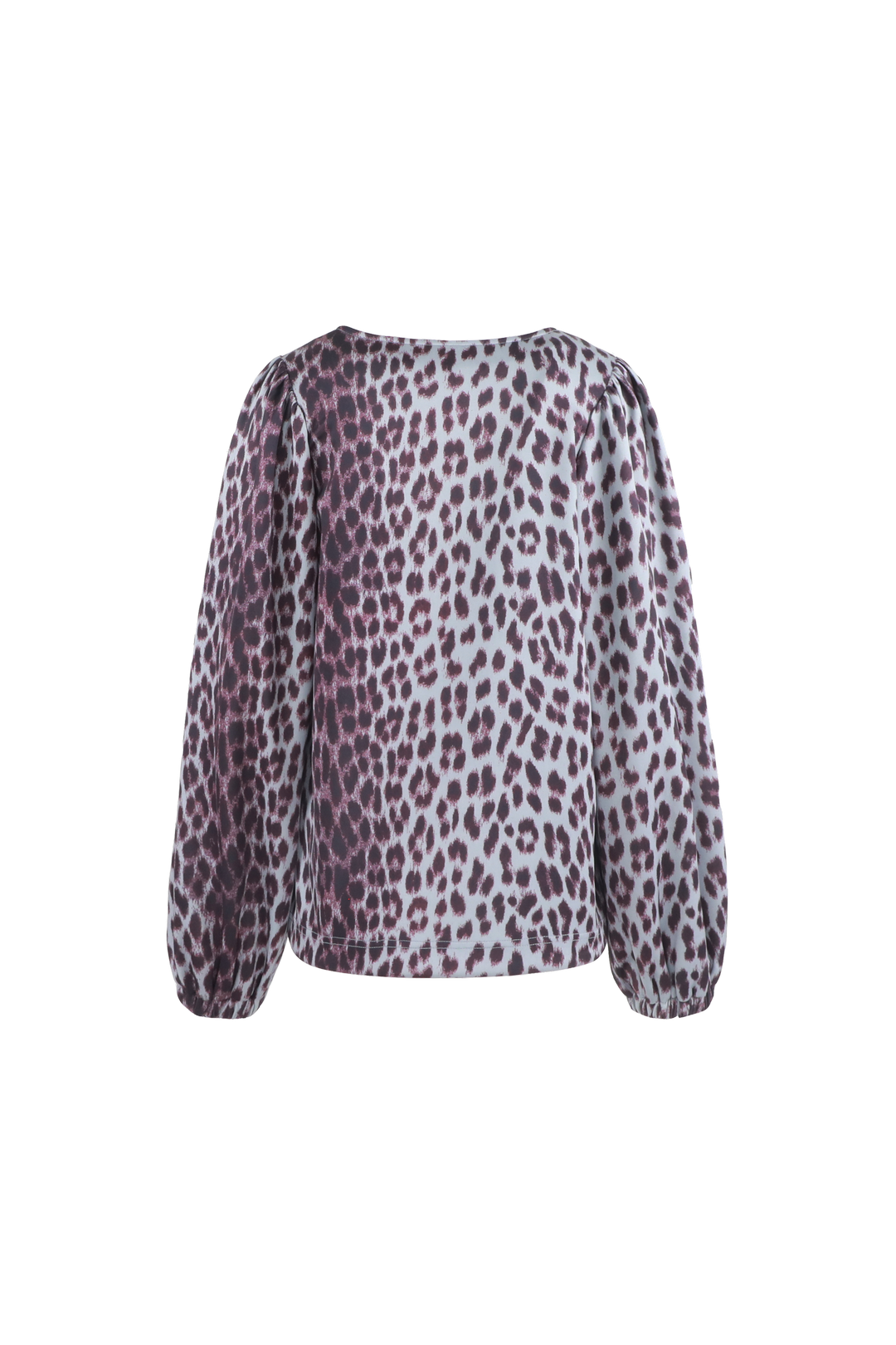 Bilie Top | Grau Melange/Mauve Wein