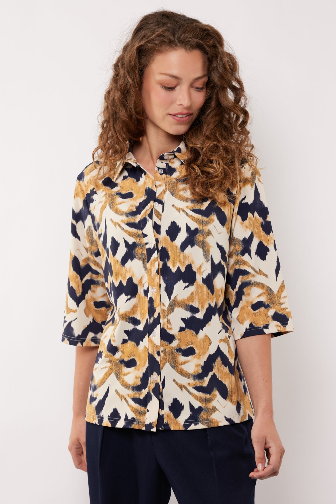 Uma blouse | Oak Buff/Eclipse